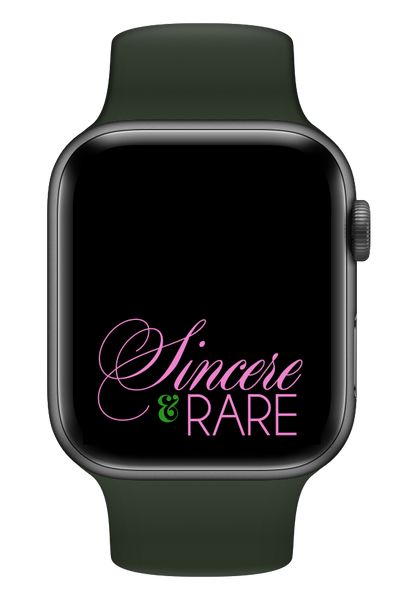 Sincere & Rare (Black) Smartwatch Wallpaper