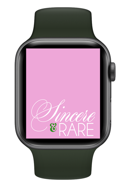 Sincere & Rare (Pink) Smartwatch Wallpaper