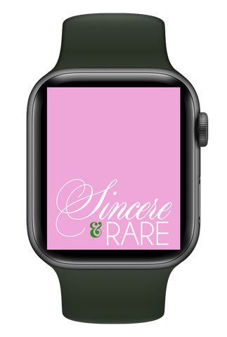 Sincere & Rare (Pink) Smartwatch Wallpaper