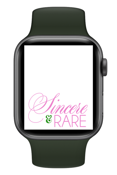 Sincere & Rare (White) Smartwatch Wallpaper