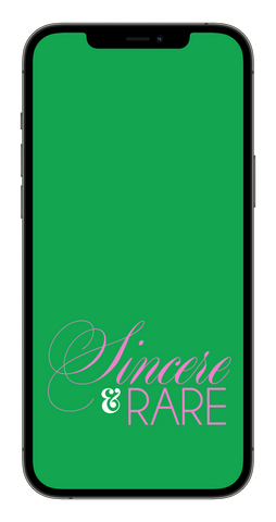 Sincere & Rare (Green) Phone Wallpaper