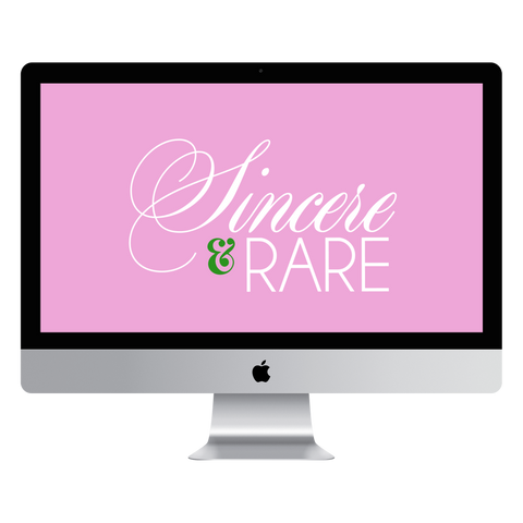 Sincere & Rare (Pink) Desktop Wallpaper