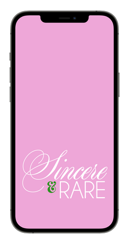 Sincere & Rare (Pink) Phone Wallpaper