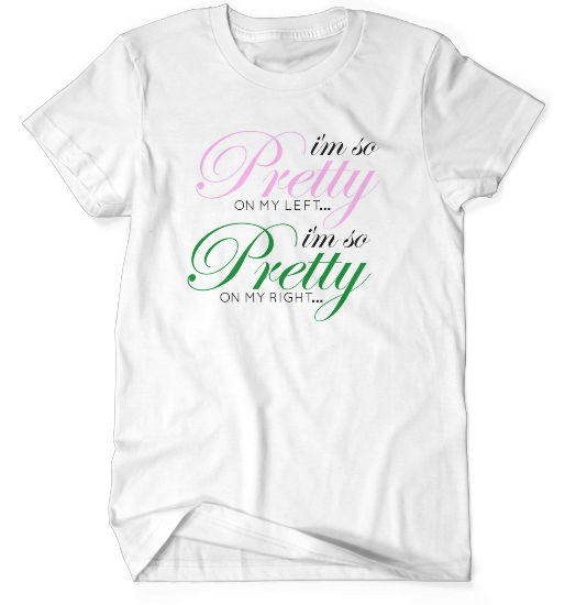 So Pretty on my Left Tee - White
